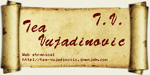Tea Vujadinović vizit kartica